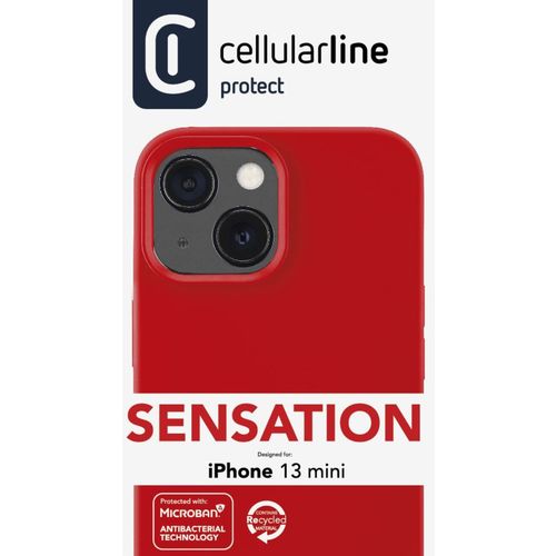 Cellularline Sensation silikonska maskica za iPhone 13 mini crvena slika 5