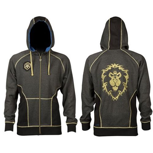 JINX WORLD OF WARCRAFT ALLIANCE CLASSIC PREMIUM ZIP-UP HOODIE SMA slika 1