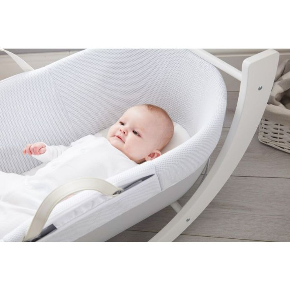 Shnuggle Dreami Moses košara sa stalkom i madracem - Eucalyptus slika 4