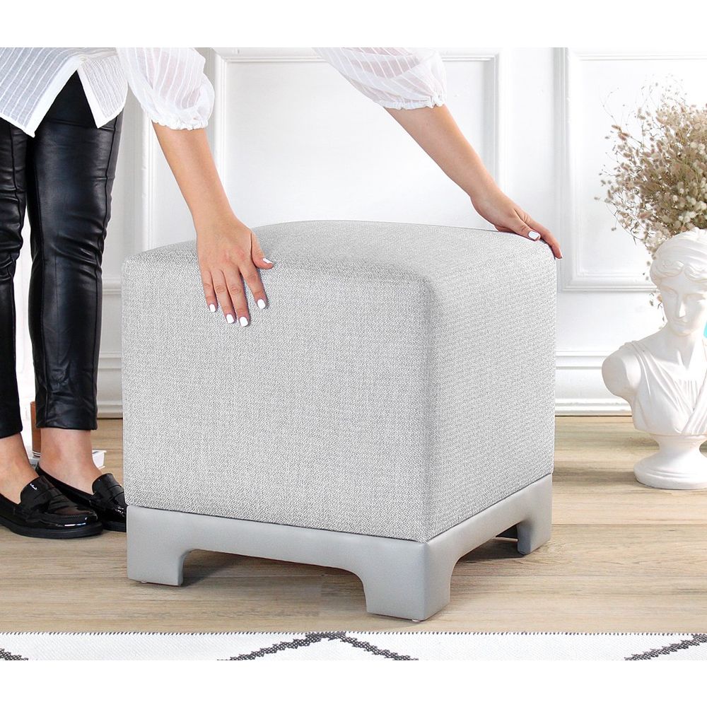 Lenover - Sivi Pouf slika 3