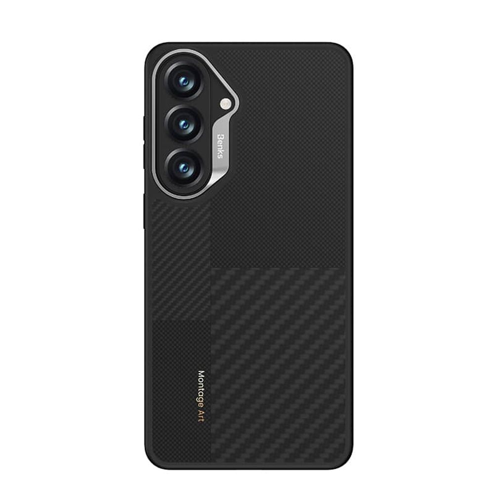 Benks Montage Magnetic Armor Pro Kevlar maska ​​s metalnim okvirom za Samsung Galaxy S26 crna slika 3