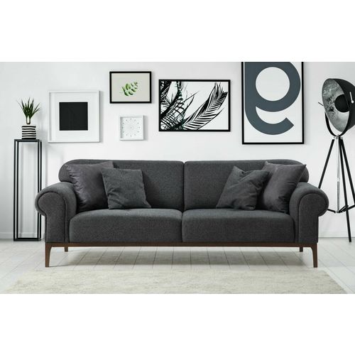 London - Dark Grey Dark Grey 3-Seat Sofa slika 1