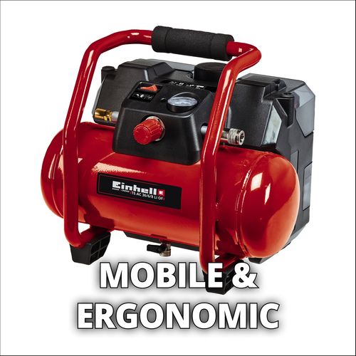 EINHELL Expert akumulatorski kompresor Power X-Change TE-AC 36/6/8 Li OF Set slika 4