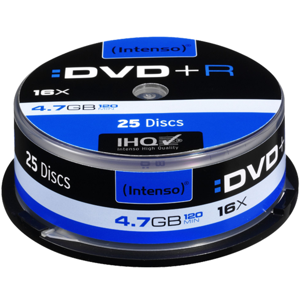 (Intenso) DVD+R 4,7GB pak. 25 komada Cake Box - DVD+R4,7GB/25Cake slika 1