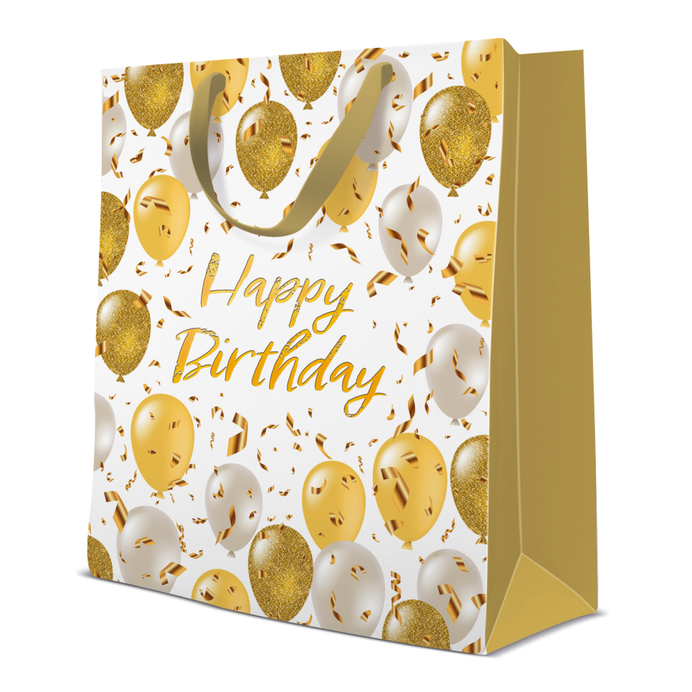 Elegantna ukrasna vrećica za rođendan Happy Birthday 26x33x13cm slika 1