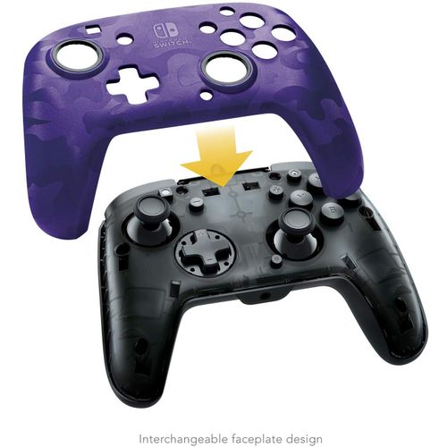 PDP NINTENDO SWITCH FACEOFF DELUXE CONTROLLER CAMO PURPLE slika 3