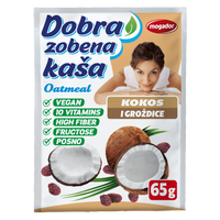 Dobra zobena kaša 65g kokos - grožđice     