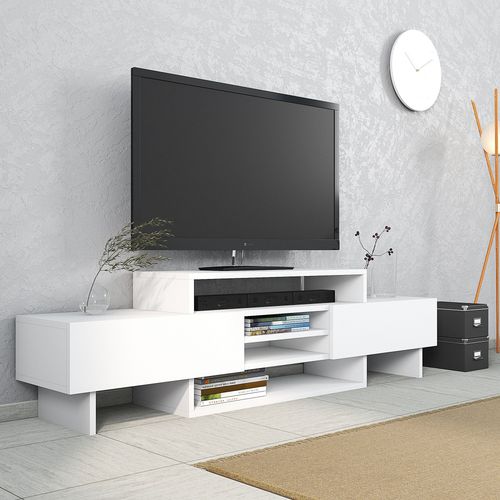 Özde TV Stand - White White TV Stand slika 1