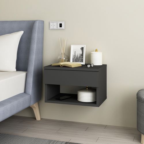 Rıbes - Anthracite Anthracite Nightstand slika 2