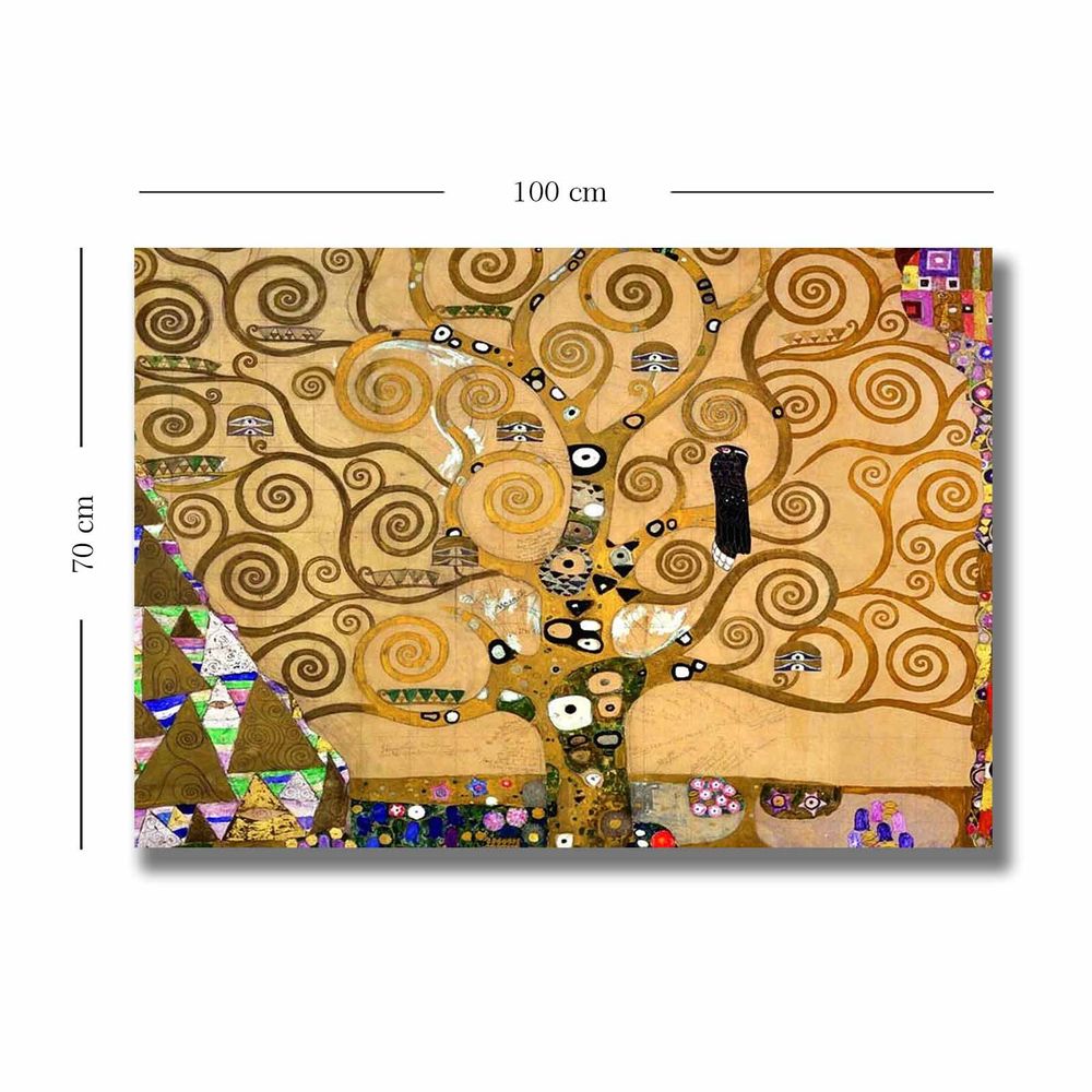 Dekorativna Slika na Platnu - Višebojna, 70x100 cm, Model 70100KLIMT003 slika 3
