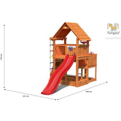 Fungoo toranj BIG LEADER - drveno dječje igralište slika 5