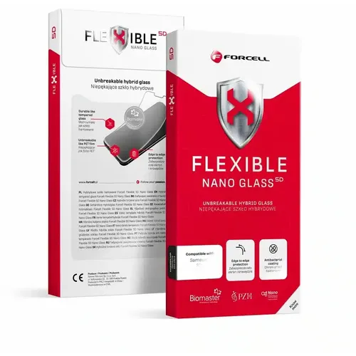 Forcell Flexible 5D - hibridno staklo za iPhone 15 Pro crno slika 1