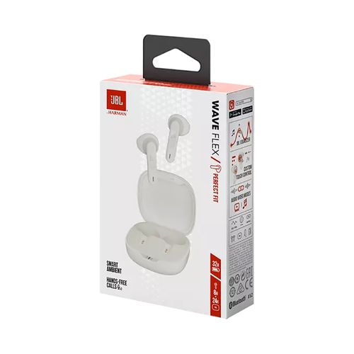 JBL Wave Flex BT5.2 In-ear slušalice s mikrofonom, bijele slika 6