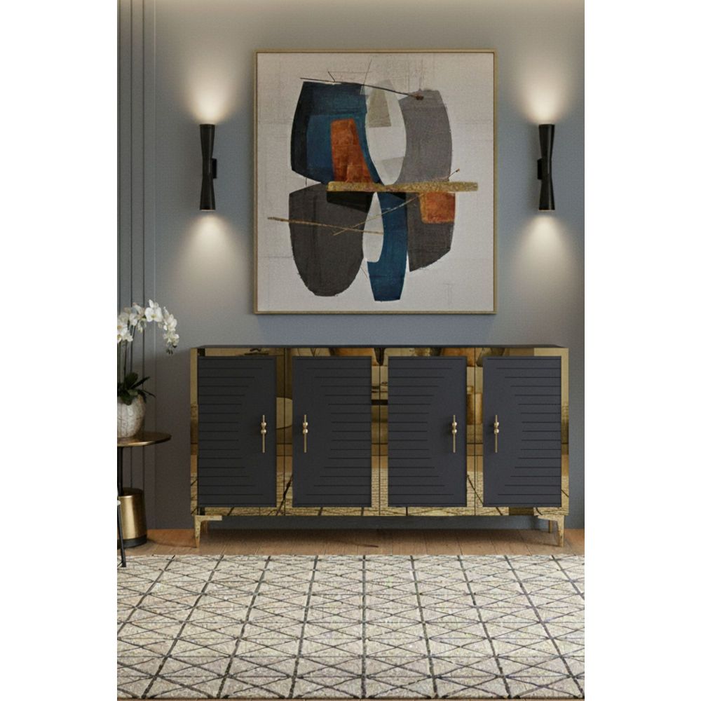 Console Tuna 120 - Anthracite i Gold slika 4