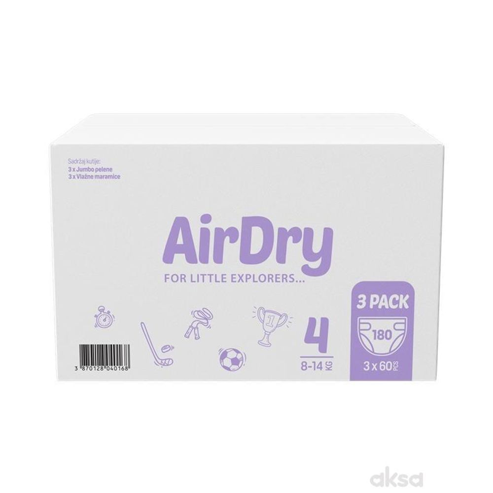 Violeta pelene Air Dry Junior  XXL - Mjesečno pakovanje slika 1