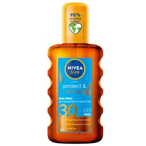 NIVEA SUN Protect & Bronze ulje za sunčanje u spreju SPF30, 200 ml