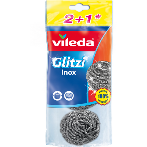 Vileda inox spirala za ribanje 2+1 slika 1