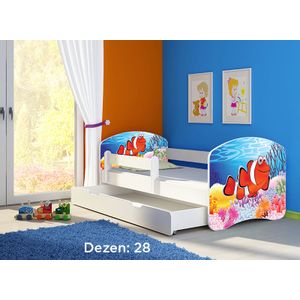 Deciji krevet ACMA II 140x70 F + dusek 6 cm WHITE28