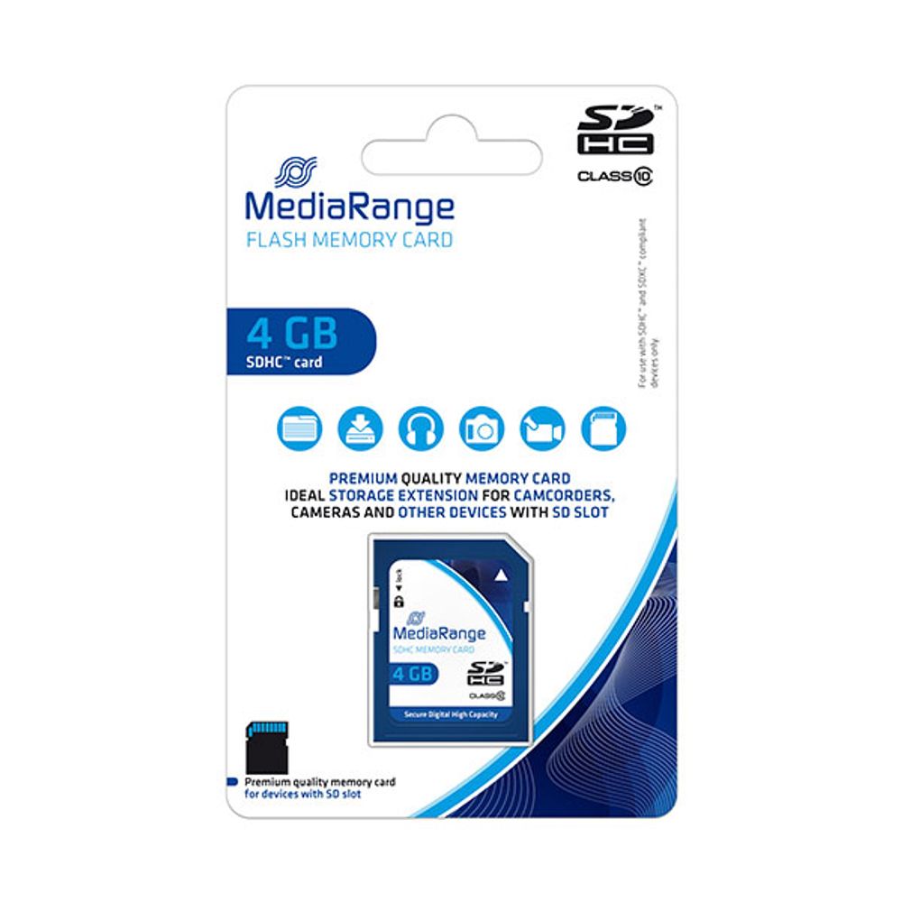MediaRange SDHC MEMORIJSKA KARTICA, klasa 10, 4GB , MR961 slika 1