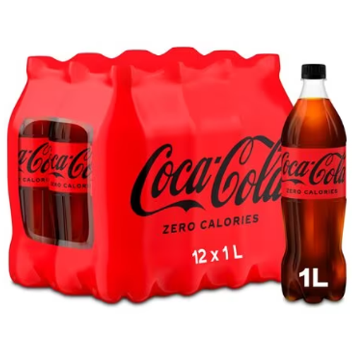 Coca-Cola Zero 1l 12/boca XXL slika 1