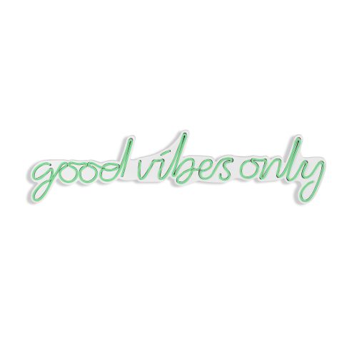 Wallity Ukrasna plastična LED rasvjeta, Good Vibes Only - Green slika 7