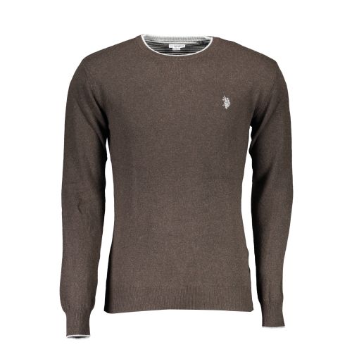 US POLO BROWN MEN'S SWEATER slika 1