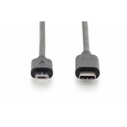 Digitus USB kabel USB 2.0 USB-C® utikač, USB-Micro-B utikač 3.00 m crna dvostruko zaštićen AK-300137-030-S slika 2