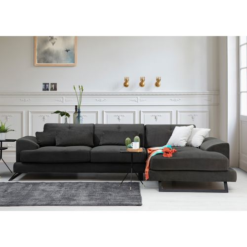 Ugaona Sofa Frido Corner Right (L3+Chl) u Antracit Boji slika 1