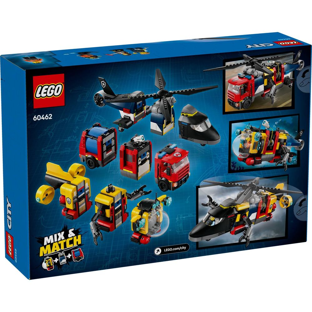 LEGO 60462 Helikopter, vatrogasni kamion i podmornica slika 12