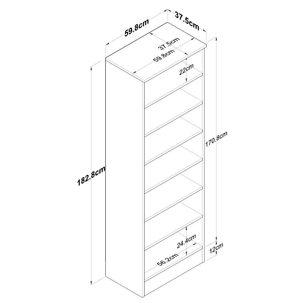 Ormar P6 - M13 - 2241 Orah/Bijeli slika 9