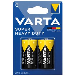 VARTA Superlife Tip C 1.5V R14P SUPER HEAVY DUTY, PAK2 CK, Cink-karbon baterije