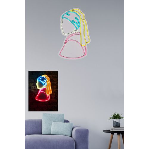 Girl With A Pearl Earring Pinky - Multicolor Multicolor Decorative Plastic Led Lighting slika 5