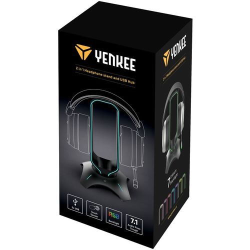 Yenkee stalak za slušalice YHB 3003 sa USB razdjelnikom slika 7