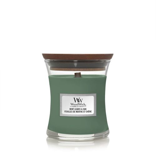 WOODWICK CLASSIC MINI, svijeća mirisna Mint leaves & oak  slika 1