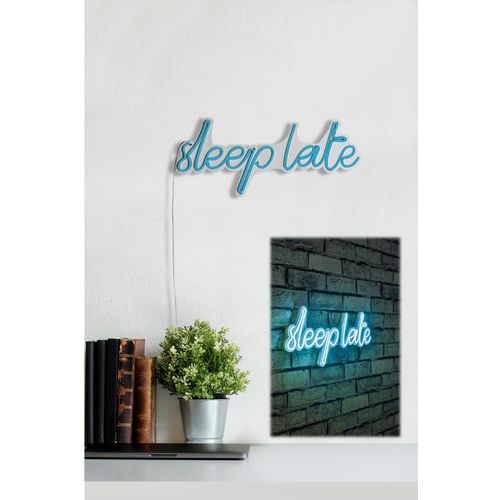 Wallity Ukrasna plastična LED rasvjeta, Sleep Late - Blue slika 4