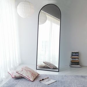 Portal Matte Black Cheval Mirror