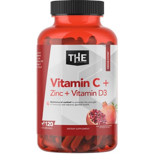 The Nutrition Vitamin C Complex +D3+Cink  120 kapsula slika 1