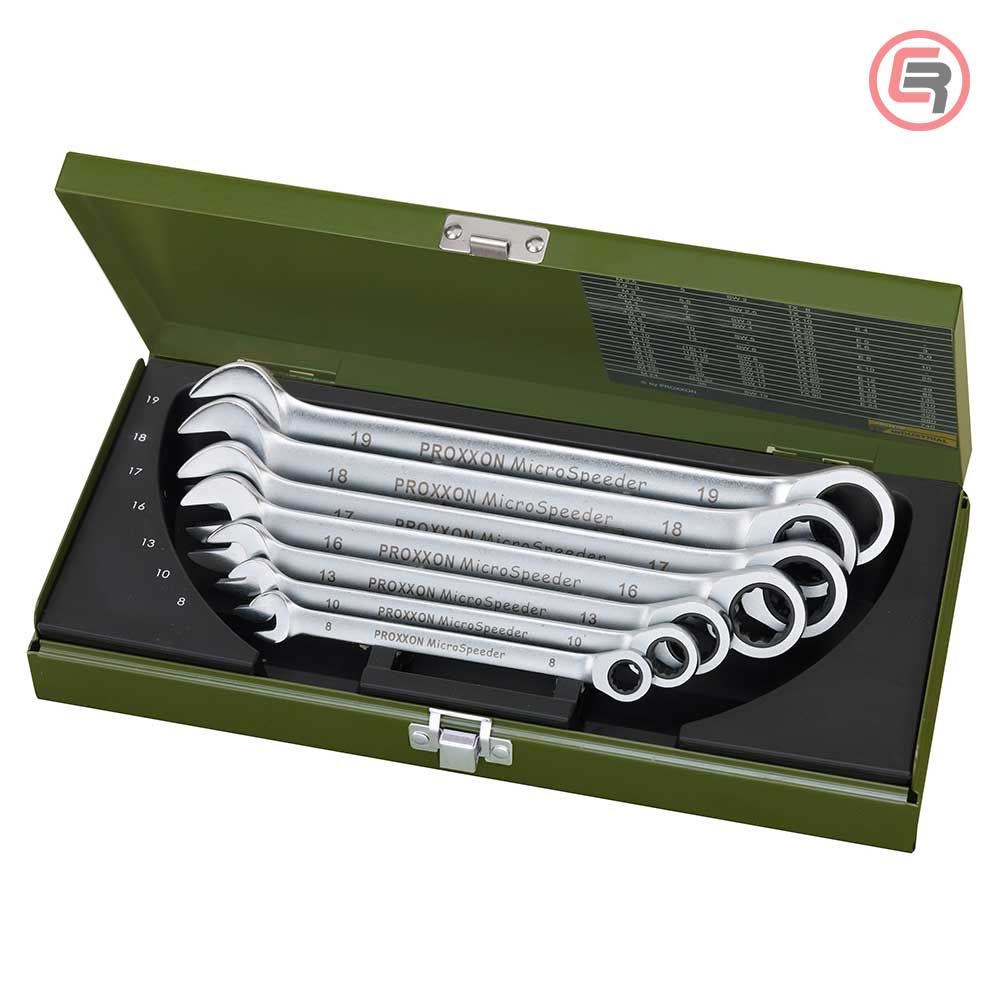 Proxxon Garnitura Ključeva Račna Vilasto-Okastih 8 - 19 mm MicroSpeeder / 7 dijelna - 23275 slika 1