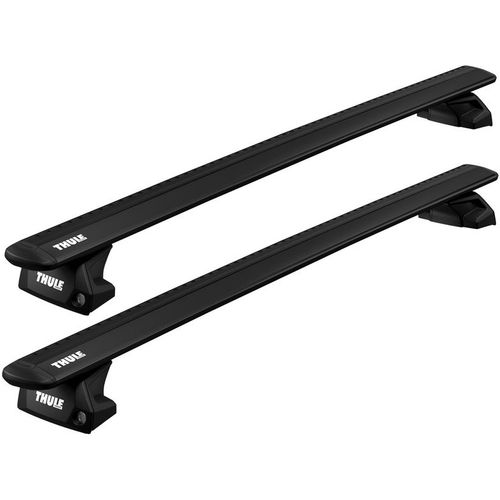 Krovni nosač THULE Evo flush rail 7106 + Evo Wing Bar + Kit - crna slika 1