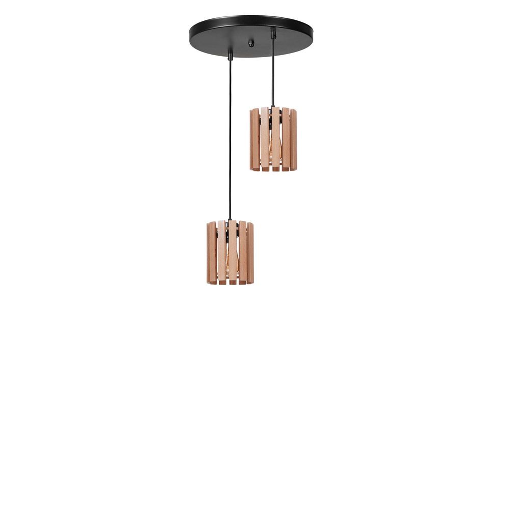 Opviq Luster 083, hrast, crna slika 2