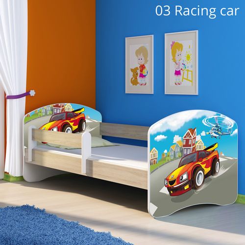 Dječji krevet ACMA s motivom, bočna sonoma 180x80 cm 03-racing-car slika 1