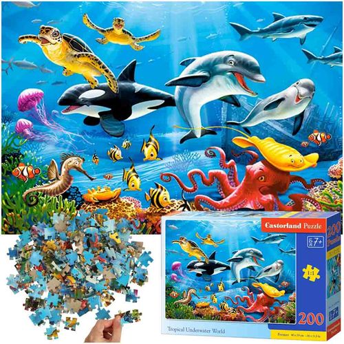Castorland puzzle tropski podvodni svijet 200kom. slika 1