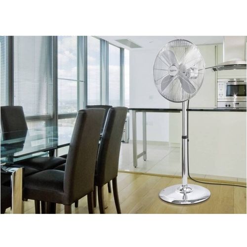 Sygonix  stoječi ventilator 50 W (Š x V) 44.5 cm x 120 cm srebrna slika 3