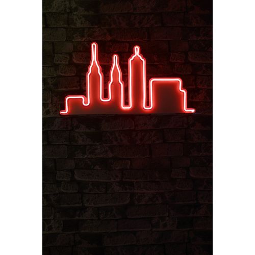 Wallity Ukrasna plastična LED rasvjeta, City Skyline - Red slika 2
