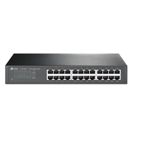 TP-LINK switch TL-SG1024D Gigabit 24x RJ45 10 100 1000Mbps Desktop Rackmount metalno kuciste slika 1