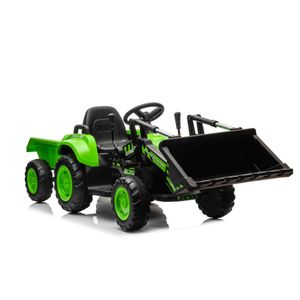 Traktor s utovarivačem BLAZIN zeleni - traktor na akumulator