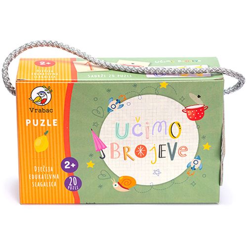 VRABAC PUZZLE TODDLER, puzzle Učimo brojeve za djecu 3+ slika 1