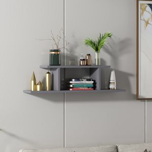 Atlantic - Anthracite Anthracite Wall Shelf