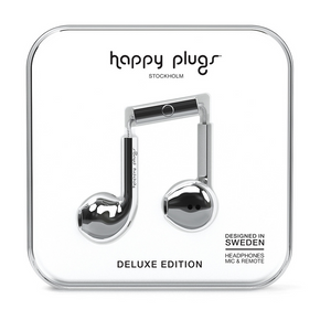 Happy Plugs, Earbud Plus slušalice,Srebrna