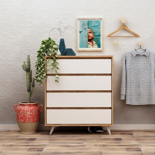 Hanah Home Suvera Oak White Dresser slika 1